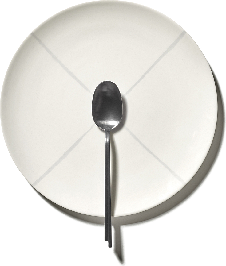 Plato Llano Zuma, 28 cm, negro