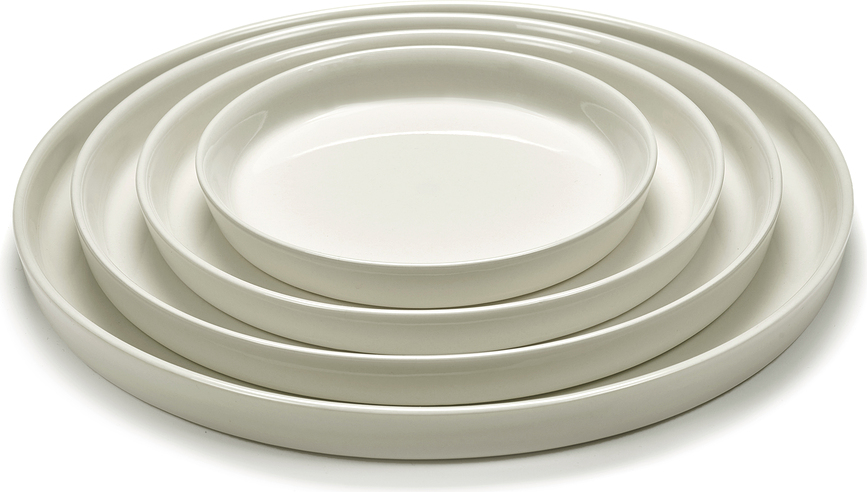 Plato para Aperitivos hondo Cena, 14 cm, color marfil