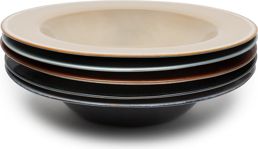 Plato de Pasta Terres de Rêves, 27,3 cm, azul y beige