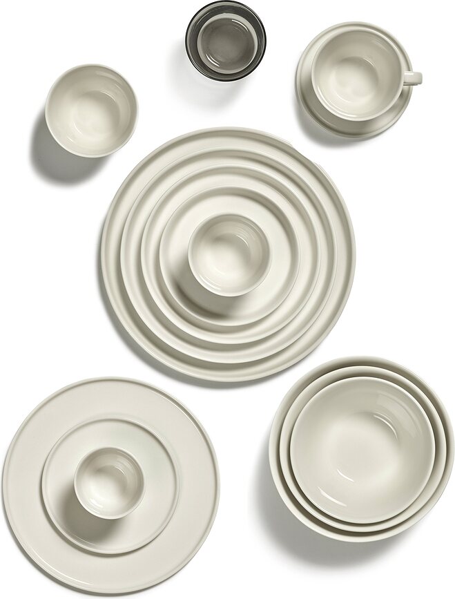 Platos de cena Cena altos, 26 cm, marfil, 4 unidades