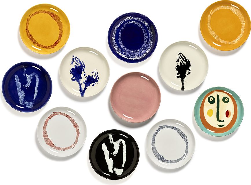 Platos de desayuno Feast, 19 cm, rosas, 2 unidades