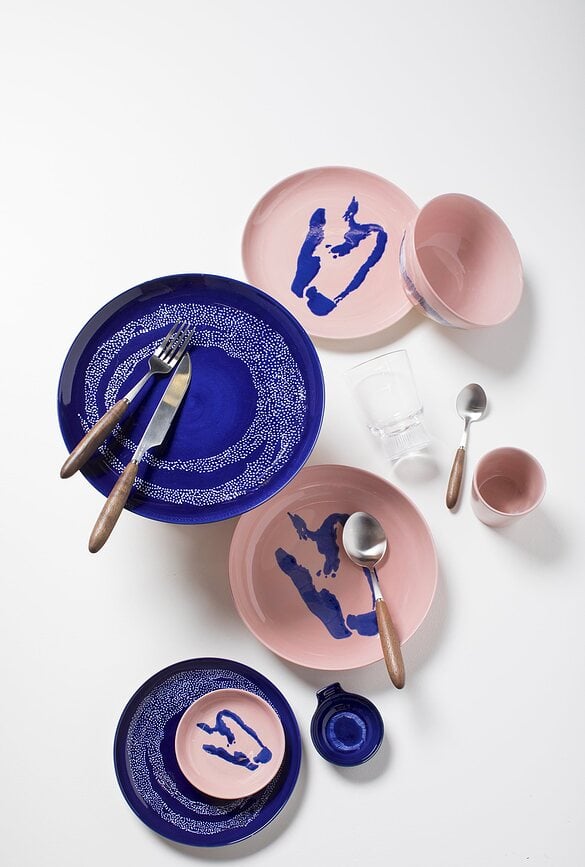 Platos de desayuno Feast, 19 cm, rosas, 2 unidades