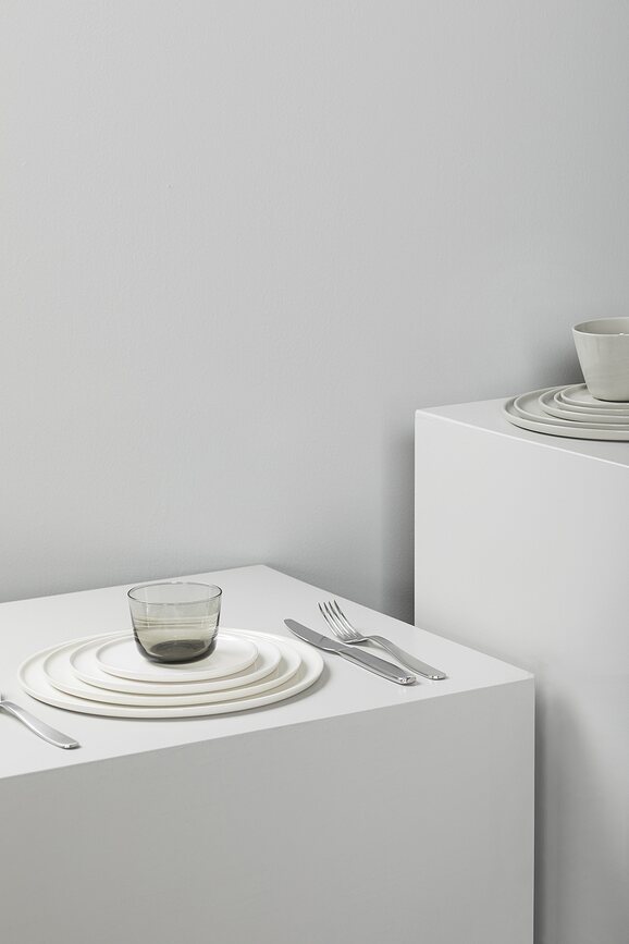 Platos de Postre, 18 cm, marfil, 4 unidades