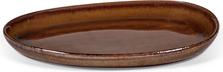 Platos de Postre Out of Lines, 18 cm, marrones, 2 unidades