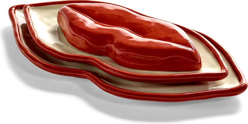 Platos de servir Les Objets Mouleversants, 3 unidades