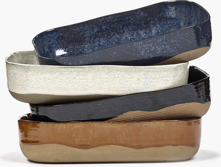 Platos Hondos La Nouvelle, 23 cm, azules oscuros, 4 unidades