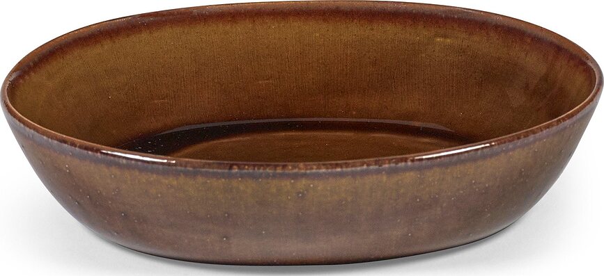 Platos Hondos Out of Lines, 18,5 cm, marrones, 2 unidades