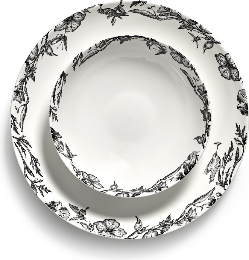 Platos hondos Unity Enchanted Garden, 27 cm, 2 unidades