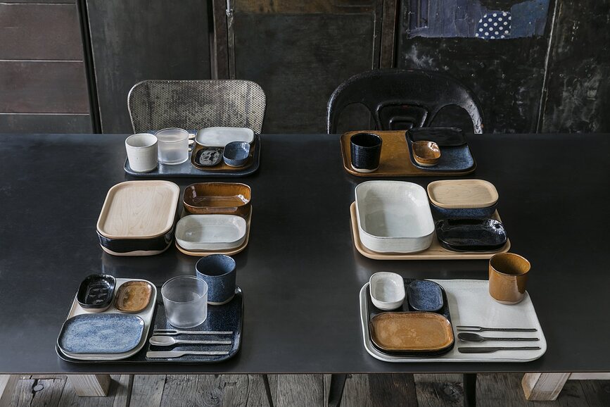 Platos Llanos La Nouvelle, 32 cm, azul oscuro, 4 unidades