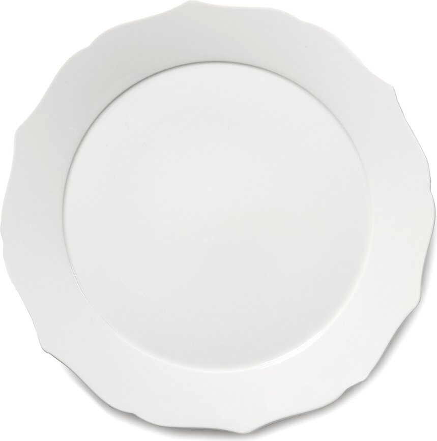 Platos llanos Silhouette 26 cm, blanco, 4 unidades