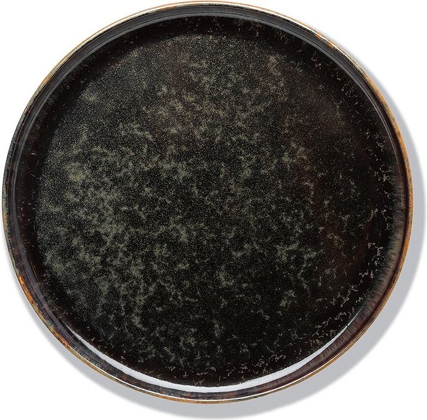 Platos llanos Surface, 24 cm, verde oscuro, 4 unidades