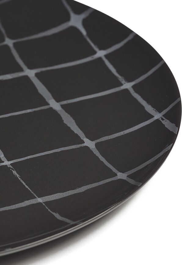 Platos Llanos Zuma, 33 cm, negros, 2 unidades