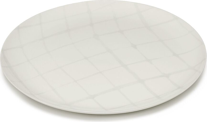 Platos llanos Zuma, 33 cm, blancos, 2 unidades