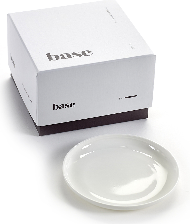 Platos para pan Base, 12 cm, 8 unidades