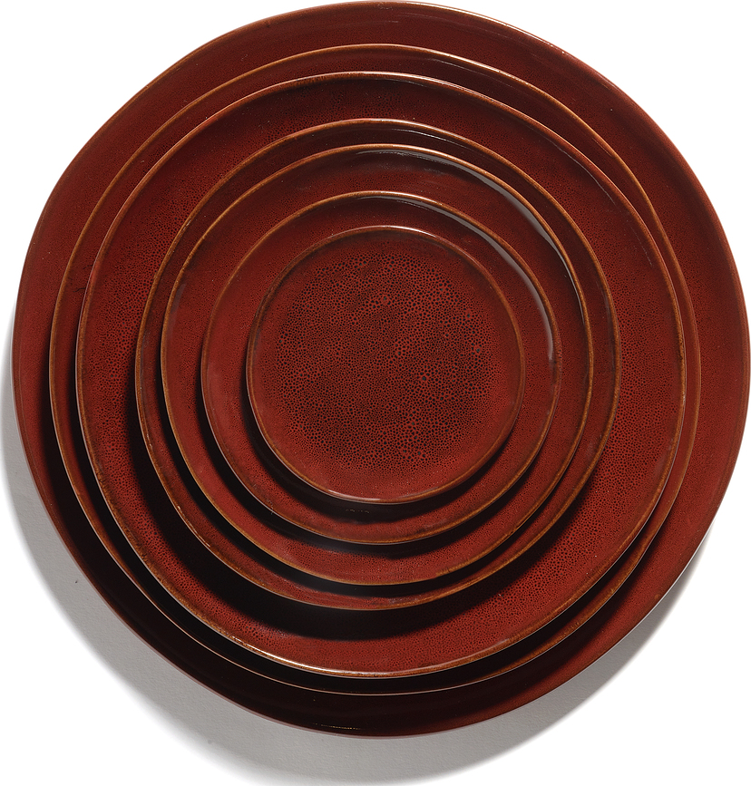 Platos para pan de cerámica La Mère, 11,5 cm, rojos, 2 unidades