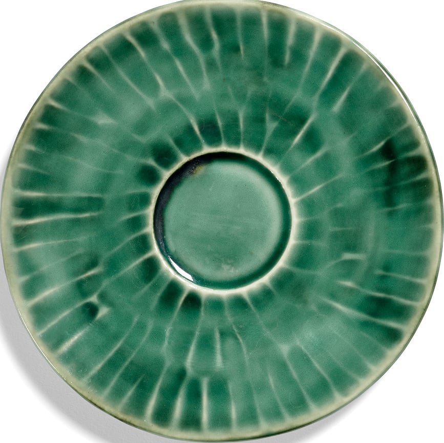 Platos para tazas de café espresso Verde Lanza, 12,5 cm, 2 unidades