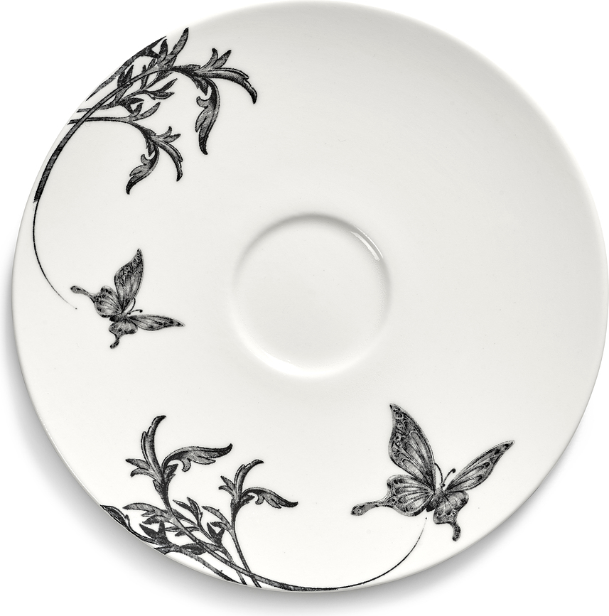 Platos para tazas de cappuccino Unity Butterfly Ballet, 2 unidades