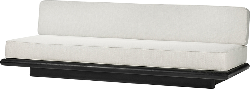 Pohovka Ono Coco, 234 cm, krémová, černý dub