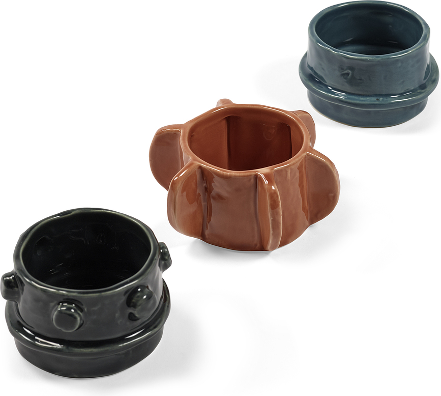 Portavelas Molly para velas de té, Pack de 3 unidades