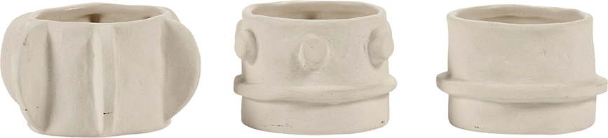 Portavelas para velas de té Molly, beige, 3 unidades
