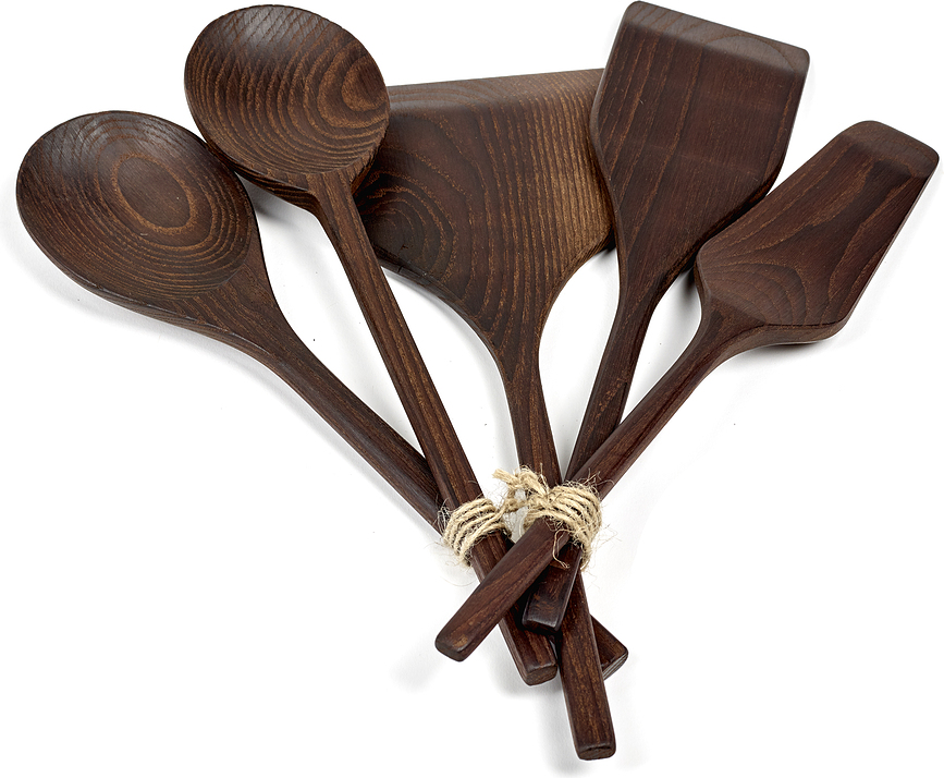 Pure Accessoires de Cuisine, en frêne foncé, Set 5 pièces