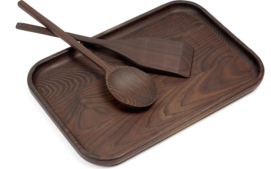 Pure Accessoires de Cuisine, en frêne foncé, Set 5 pièces