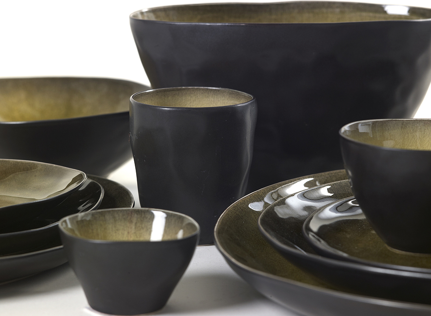 Pure Assiette ovale pour apéritif, 14,9 cm, jaune