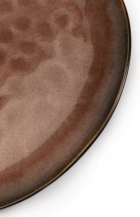 Pure Assiette Plate ovale, 27,5 cm, marron