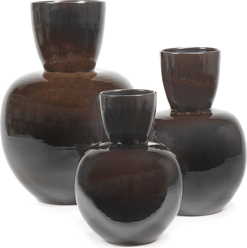 Pure Βάζο Διακοσμητικό, 59 cm, καφέ