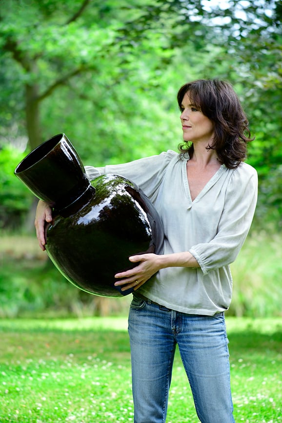 Pure Βάζο Διακοσμητικό, 59 cm, καφέ