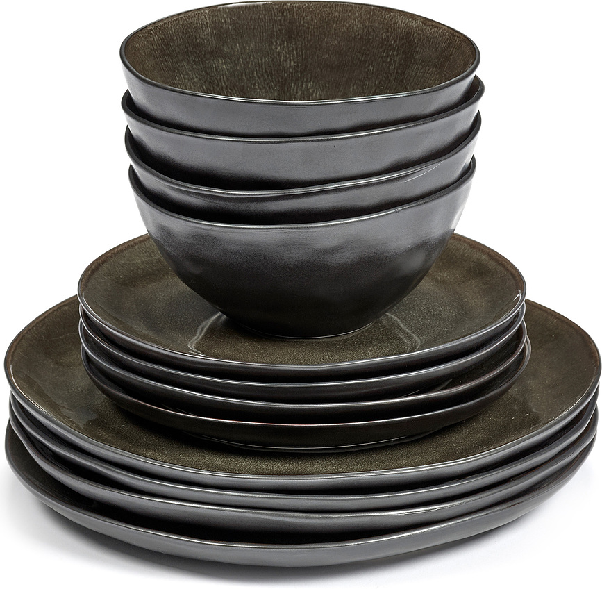 Pure Blagovaonski Set smeđi 12-dijelni