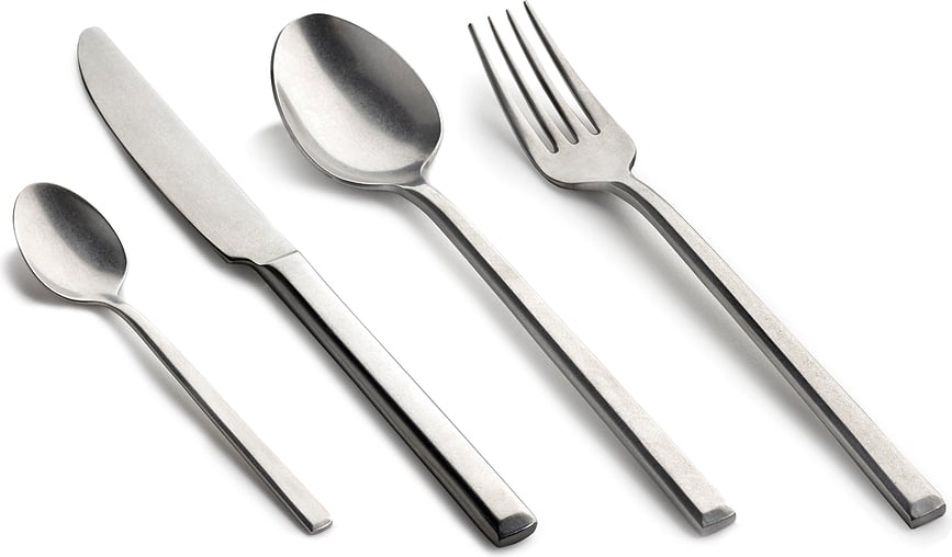 Pure Cuillères à café, noires, Lot de 6