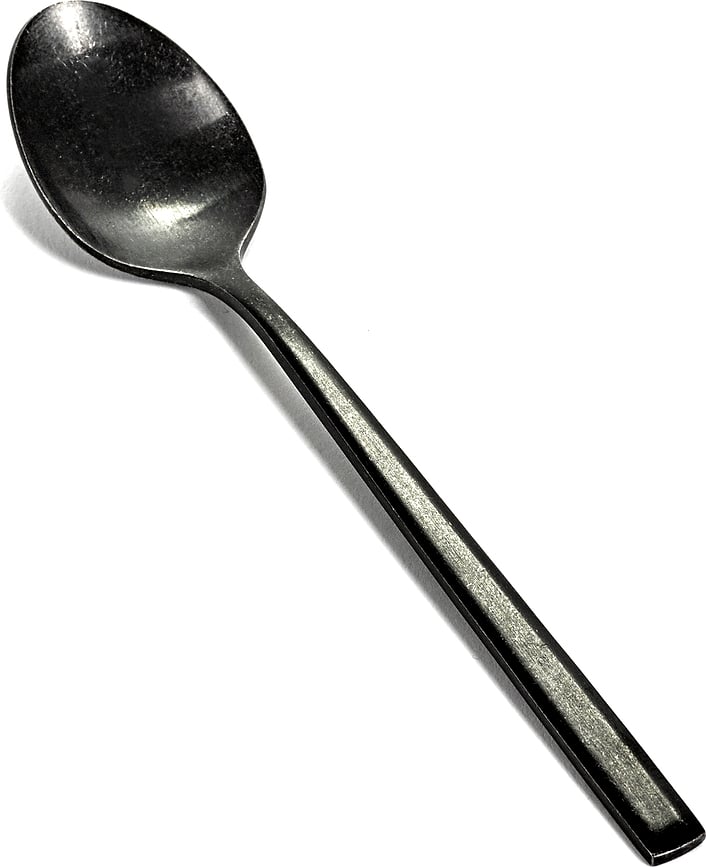 Pure Cuillères à café, noires, Lot de 6