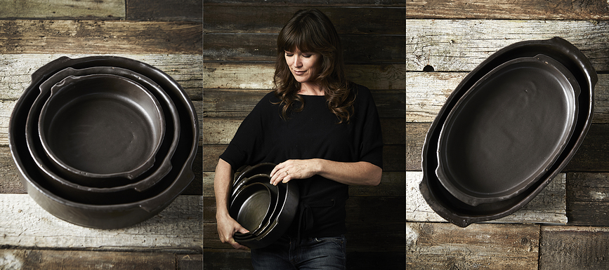 Pure Plat de Cuisson et de service, 20 cm, noir