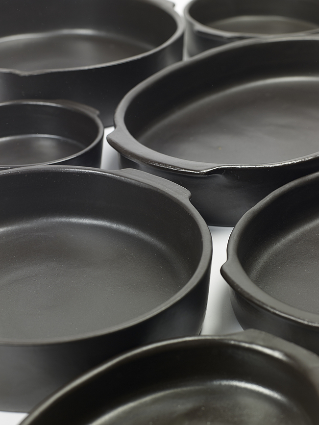 Pure Plat de Cuisson et de Service ovale, 37 cm, noir