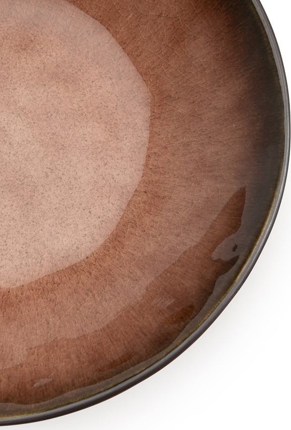 Pure Saladiers 23,5 cm, brun-jaune, Lot de 4