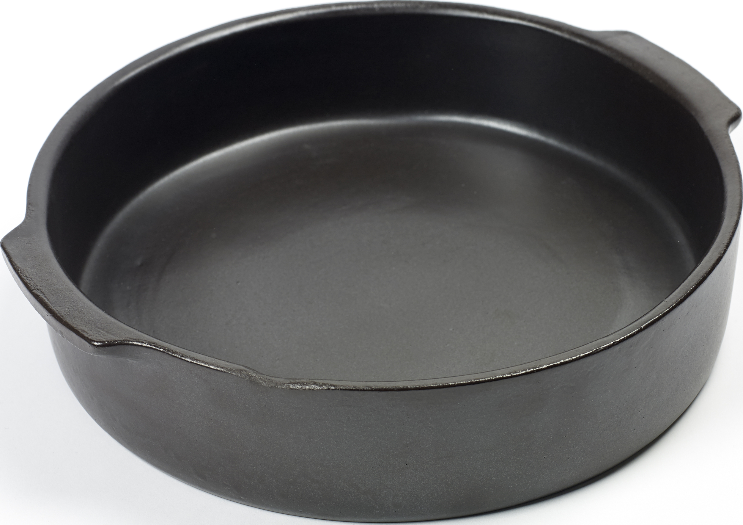 Steingut Backformen Pure Servier-Auflaufform 31 Cm, Schwarz