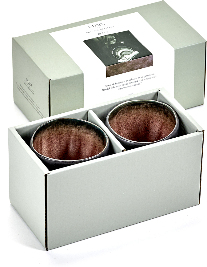 Pure Skodelice, 196 ml, rjave, 2 kosa