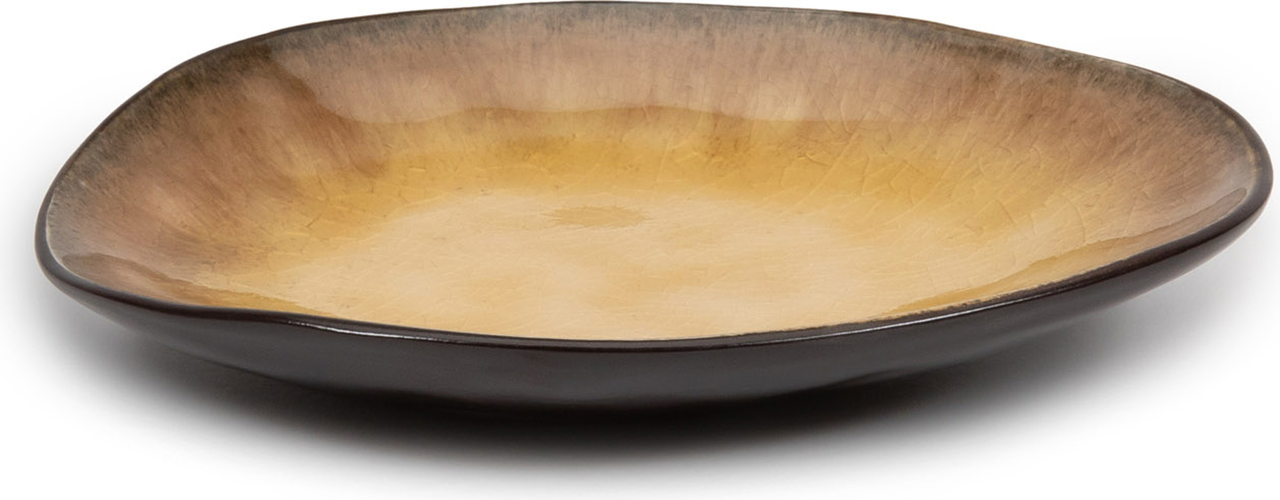 Pure Snackteller oval, 14,9 cm, gelb