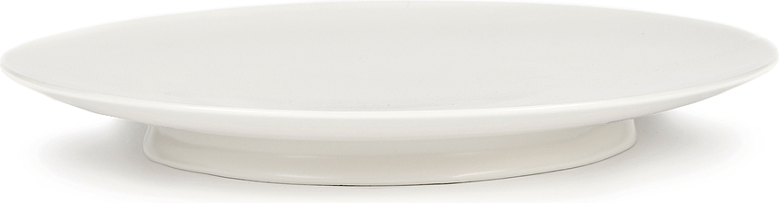 Ra Assiettes plates, 28 cm, blanc cassé, Lot de 2