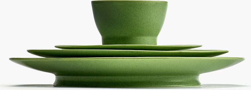 Ra Πιάτο Φαγητού, 28 εκ., μαύρο-άσπρο