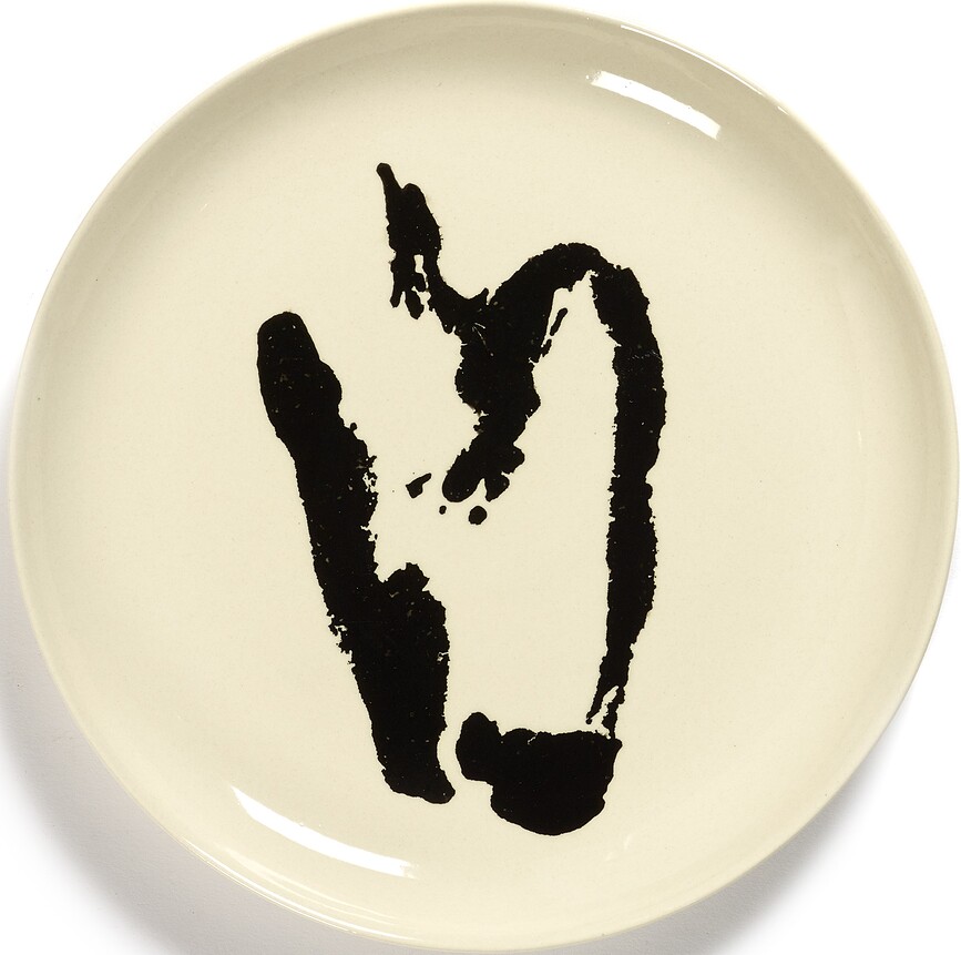 Raňajkové taniere Feast Pepper 22,5 cm, bielo-čierne, 2 ks