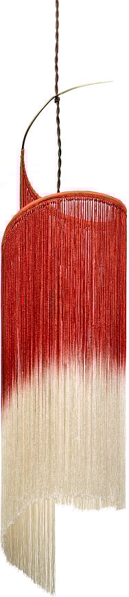 Rey Svjetiljka viseća 90 cm crveno-bijela