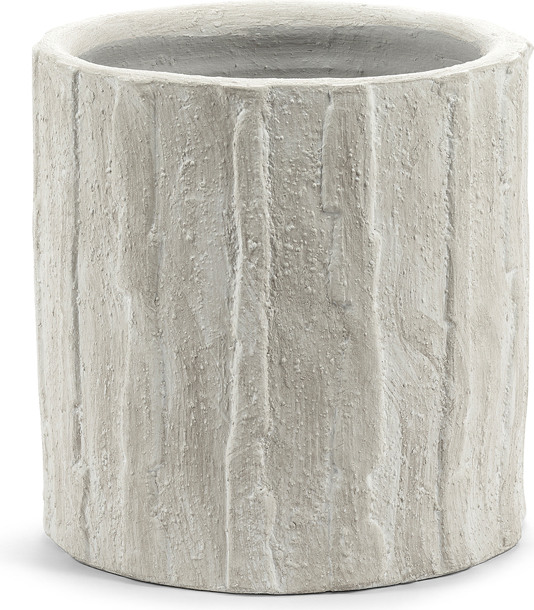 Rift Bloempot 30 cm, gebroken wit