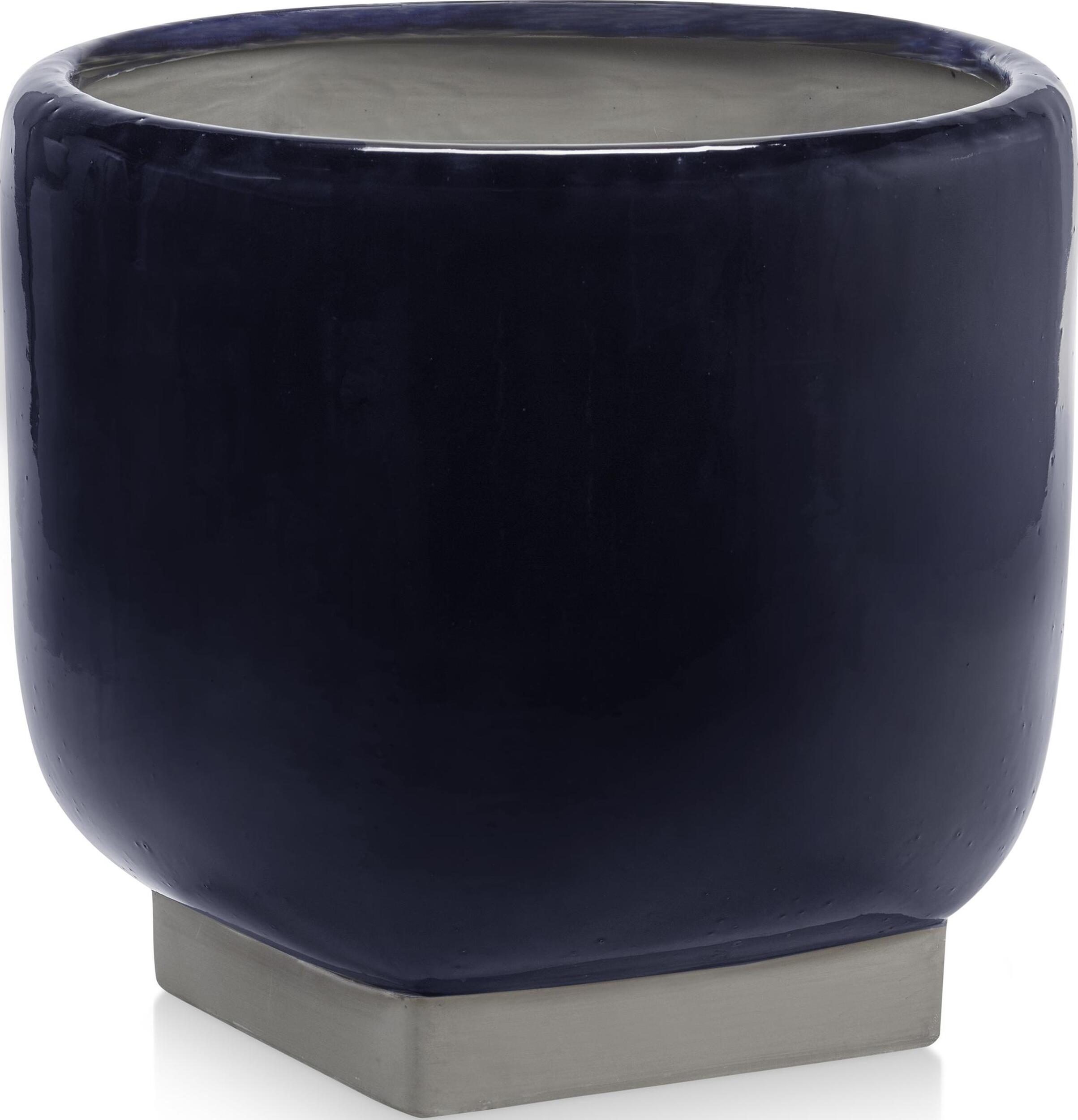 Rosamar Blumentopf-Übertopf 34,5 cm, marineblau