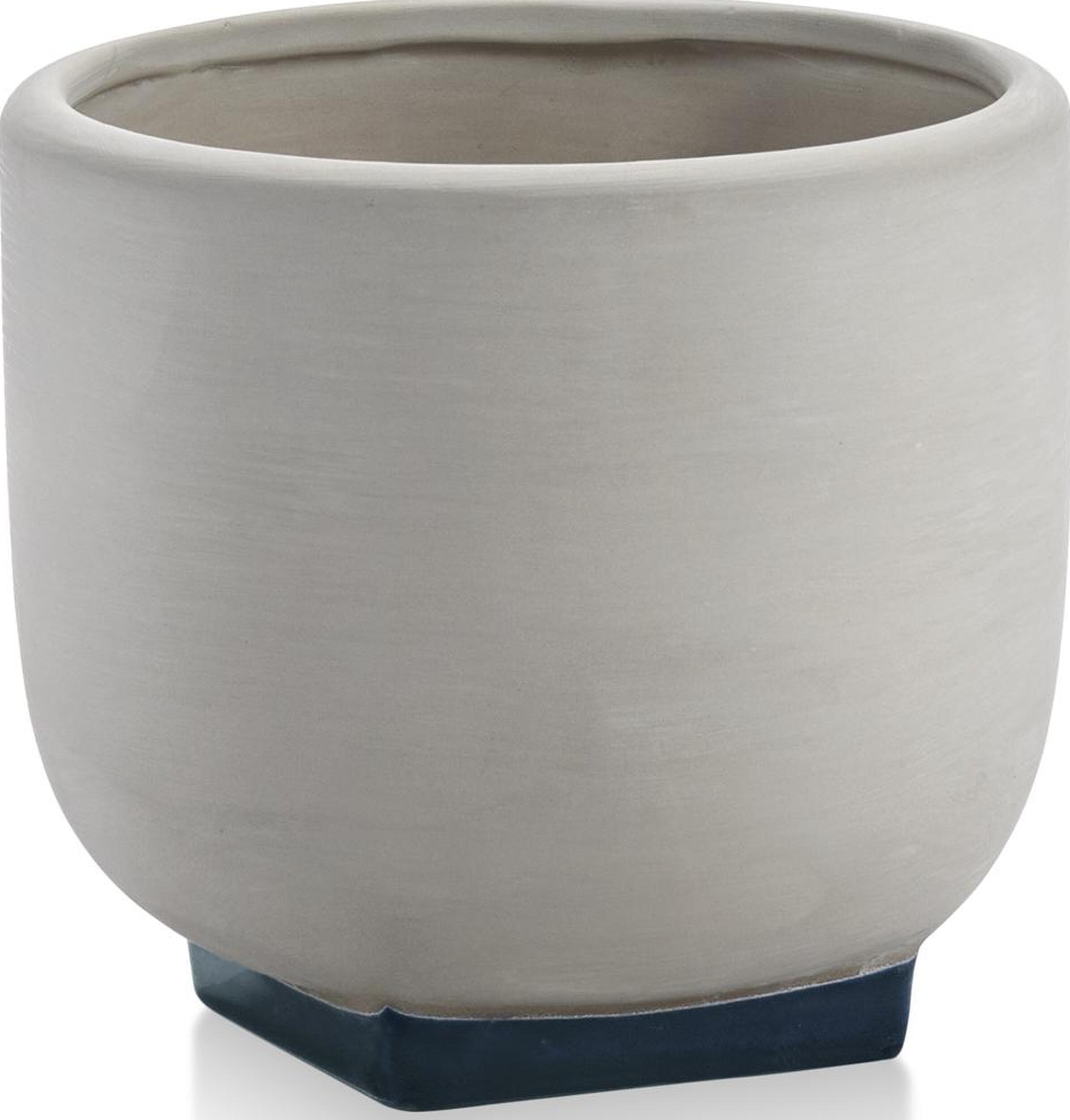 Rosamar Übertopf 16 cm, grau-marineblau