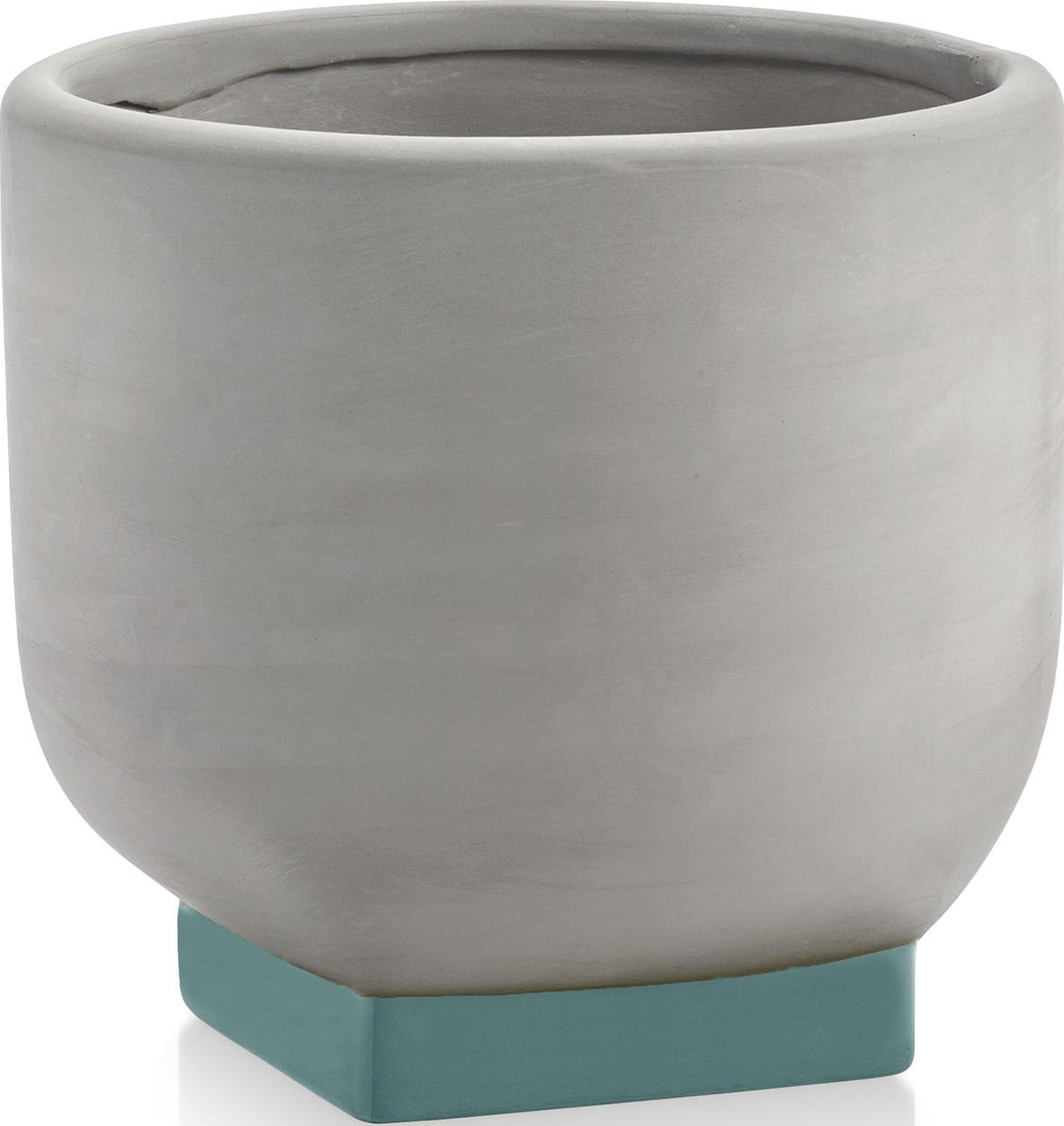 Rosamar Übertopf 20,5 cm, grautürkis