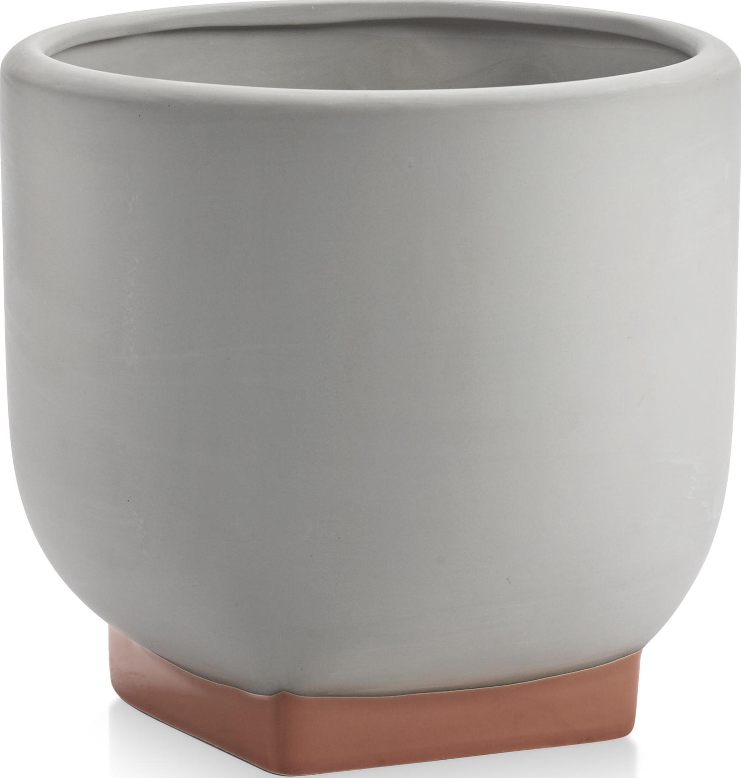 Rosamar Übertopf 26 cm, grau-orange