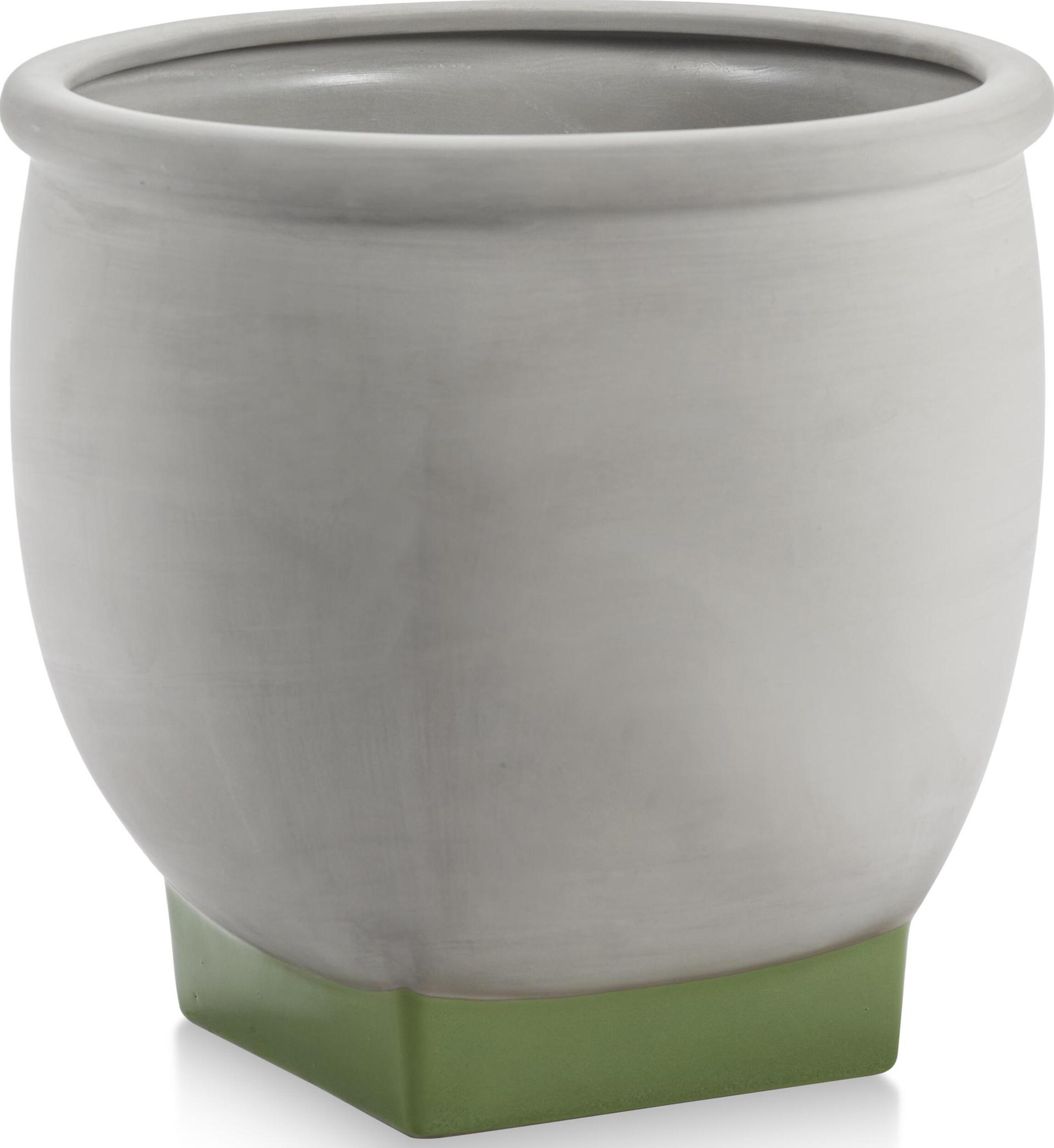 Rosamar Übertopf 33 cm, graugrün