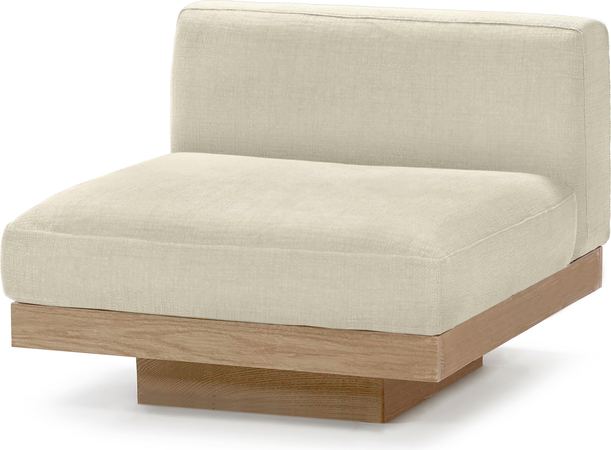 Rudolph Gartensofa Einsitzer, 93 cm, beige